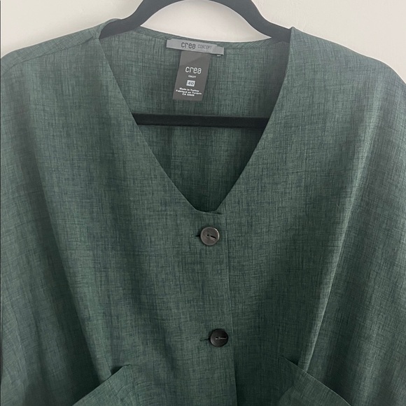 NWOT Crea Concept Hunter Green Blouse – Size 40 (US Large) - Picture 2 of 6